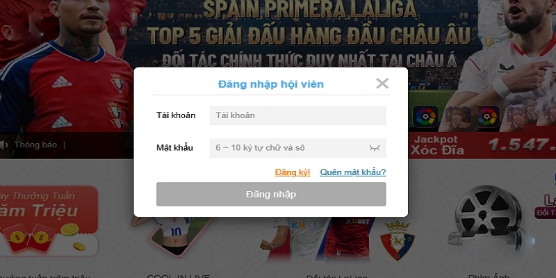 Hoàn tất biểu mẫu để đăng nhập HUbet